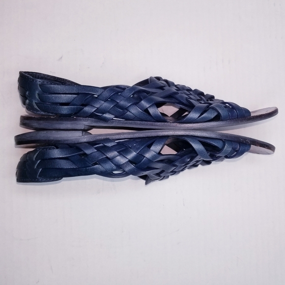 🌸 Tory Burch | Blue Leather‎ Sandals 9 - Picture 8 of 9